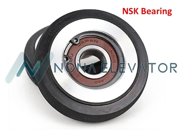 OTIS Elevator Guide Shoe Roller 76x22x6203 PU rubber roller spare parts manufacturer